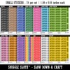 Confidential Double Line Border Document Sticker Pack - Matte Finish