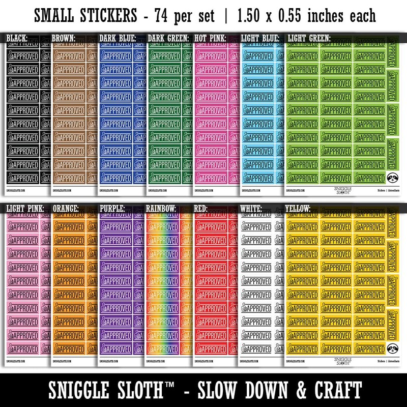 Confidential Double Line Border Document Sticker Pack - Matte Finish