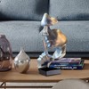Thinker Statue, Silence is Gold Abstract Art Sculpture, Ponder Statue,
