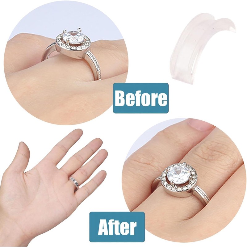 Pack of 8 Ring Reducers Invisible Ring Reducer Invisible, Ring