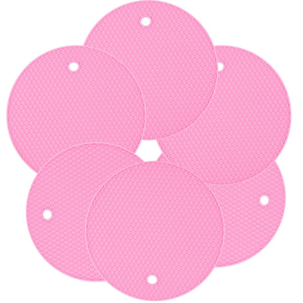 7" Inch Premium Thick Silicone Trivet Honeycomb Multi-Mat, Non-Stick Heat
