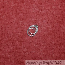 Signature BonEful Fabric FQ Cotton Quilt Red Calico Texture Blender Dot Xmas Small Print