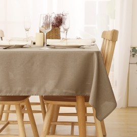 Deconovo Waterproof Tablecloth, 130 x 220, 130 x 160, 130 x 130, 130 x 280, 140 x 240, 140 x 300, 140 x 200., 130x130