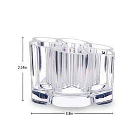 MOSIKER - Soporte de acrílico para lápiz labial, diseño de flores pequeñas y compactas, con 12 ranuras