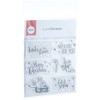 Rayher Clear Stamps - Christmas Greetings, 102,5X97Mm, 7 Motivi, Bus.Blis.