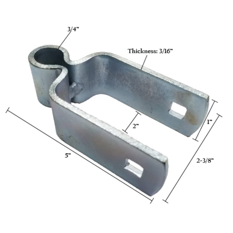 3/4" x 2" Heavy Duty Female Gate Post Square Hinge