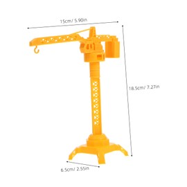 FELTECHELECTR 10PCS Tower Crane Set Hand Operated Construction Vehicle for Portable Educational Play for Indoor and Outdoor Use Enhances Problem Solving Motor Skills