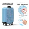 Pikkii Medium Suitcase Cover with World Map, Track Your Travels,