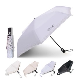 kakaden Parasol for Rain or Shine, Fully Light Blocking, UV Protection, Automatic Open and Close Umbrella, One-touch Opening/Closing, Approx. 7.1 oz (200 g), Ultra Lightweight, Folding Umbrella