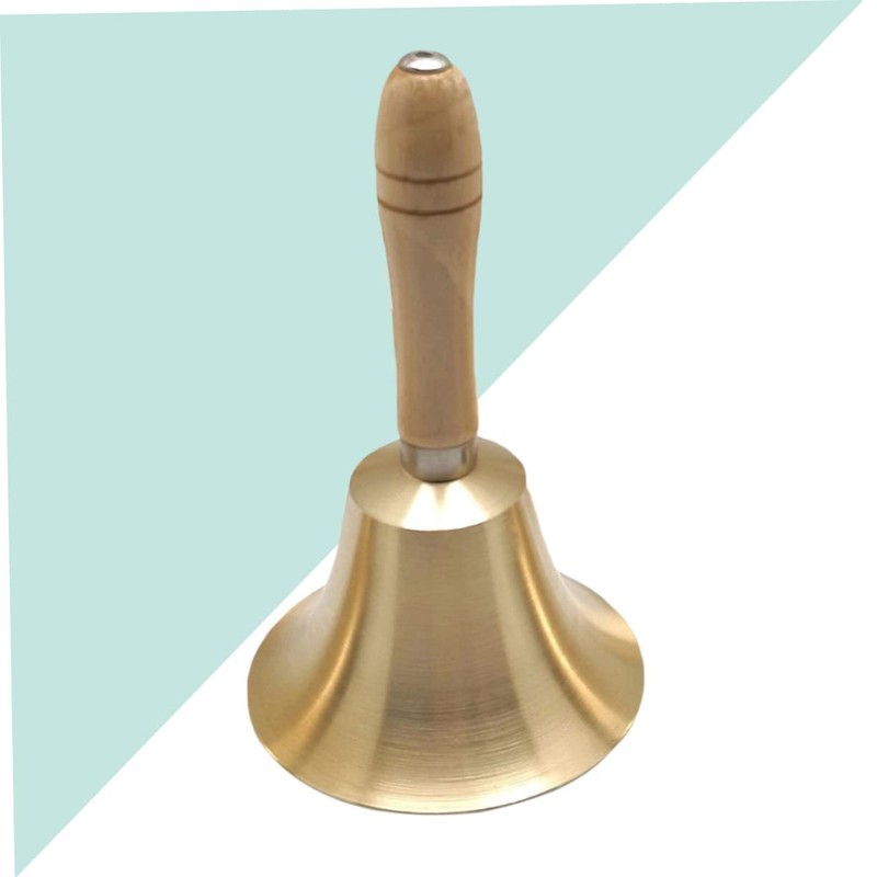 Ciieeo Ringing Hand Bell 6.5cm Diameter Made of Brass Christmas