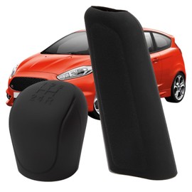 Cubierta de Silicona para Palanca de Cambios de Coche Funda de Freno de Mano Cubierta de Perilla de Cambio Automático, Cubierta Protectora de Freno de Mano Funda para Palanca de Cambios (Negro)