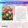 JUJUHOOD Tulip Flowers Paint by Numbers Kit for Adults,Flower Adult
