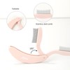 Folding Eyelash Comb Eyelash Separator Arc Designed Eyebrow Grooming Brush