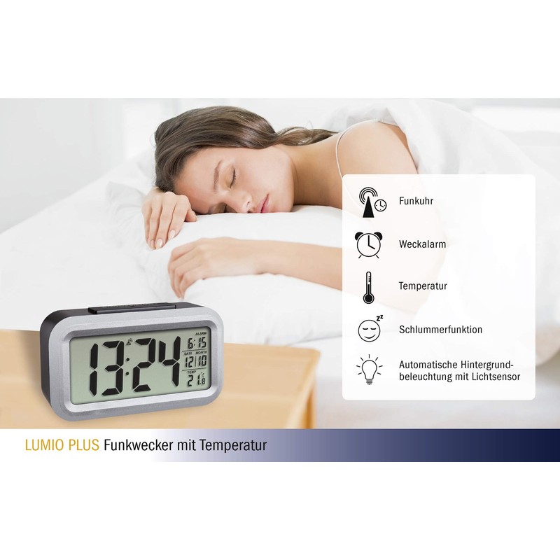 TFA Dostmann Lumio Radio Alarm Clock