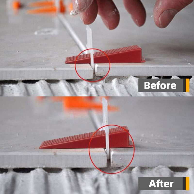 Tile Leveling System 400-Piece Tile Leveling Spacer Clips and 100-Piece