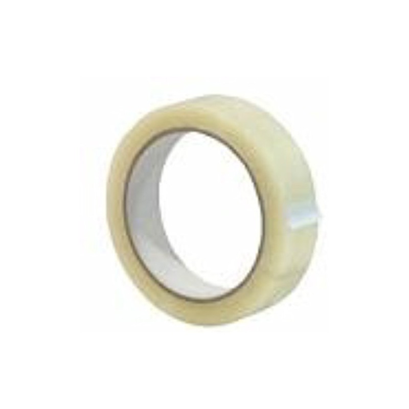 2 ROLLS OF 25mm WIDE CLEAR TRANSPARENT CELLOTAPE TAPE -