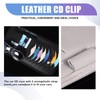 Yumfugu Pack-1 Car CD Holder, Universal Leather Sun Visor Organizer