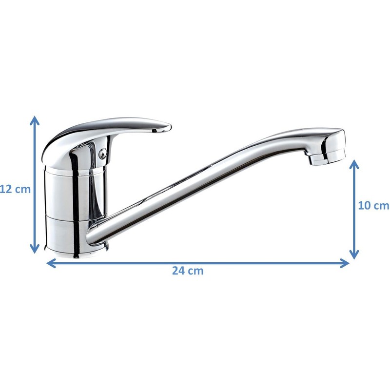 DP Bath Hortensia - Kitchen Sink Mixer tap, Silver