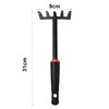 Steel Garden Rake with 5 Prongs - Small Rake for