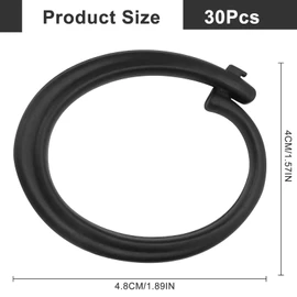 30pcs Gazebo Curtain Hooks,Weather Resistant Gazebo Curtain Hooks Durable C-Shaped Clips for Hanging Sunshade Curtains Outdoor Tent Accessories