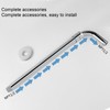 Stretchable Shower Arm with Flange NPT Stainless Steel Electroplated Wall