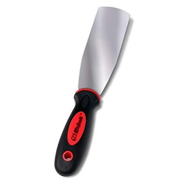 MoJack Heavy-Duty Stainless-Steel Lawn Mower Maintenance Deck Scraper - EZ Rubberized Non-Slip Grip Handle, 10.25" x 2"