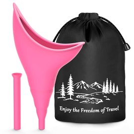 Urinella für Frauen Wandern Camping Zubehör, Wiederverwendbarer Pinkelhilfe für Urinal Frauen Unterwegs Campingtoilette PIPI Silikon Trichter Reise Camping Festival Zubehör