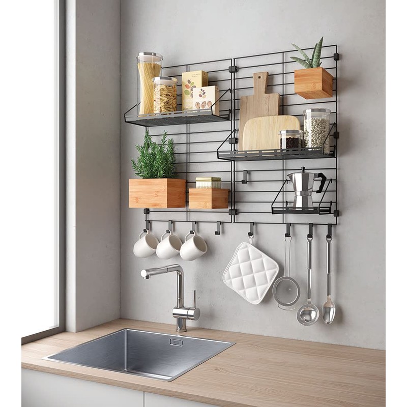 Metaltex Textile Bag, Cotton, Grey, 24x9x21 cm