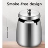 Large Stainless Steel Ashtray Smokeless, Odorless Thickened Windproof Ashtray with
