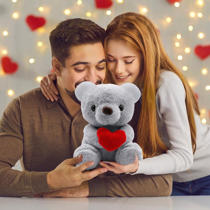 Fouvin Teddy Bear (Love + Grey)