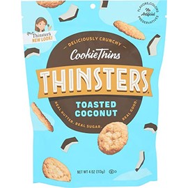 Thinsters Cookies, Toasted Coconut Cookie Thins, 4 oz Pack