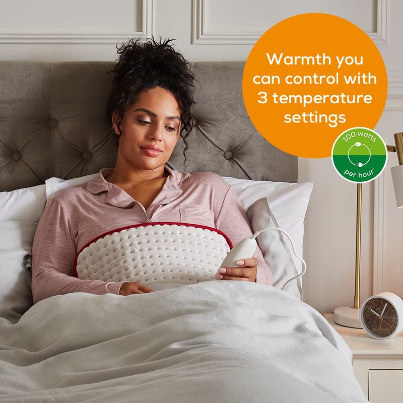 Beurer HK Comfort Heat Pad, Flexible Warming Electric Heating Pad