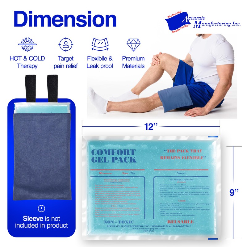 Accurate 9x12 Comfort Gel Pack-2 Pack (2)