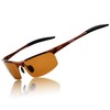 RONSOU Men Sport Al-Mg Polarized Sunglasses Unbreakable for Driving Cycling