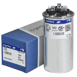 Genteq c3455r GE Round Capacitor 45 5 uf MFD, 97F9895, Z97F995, 97F9895BZ3, 27L880, 370V