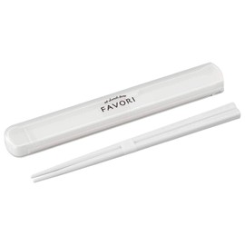 OSK HS-16 Lunch Box with Quote Lid and Chopsticks Case Set, Dish-Up Lunch, White, 7.7 inches (19.5 cm), Sliding, No Crunching, Silver Ion, Made in Japan