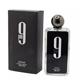 Afnan 9 PM Eau de Parfum by Afnan for Men - 3.4 oz Spray Invigorating Men's Fragrance
