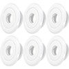 TunaMax (6 Pack) 1/2" IPS Fire Sprinkler Escutcheons 3/4" Adjustment