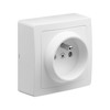 Appareillage en saillie prise 2P+T 16 ampères Blok DEBFLEX White