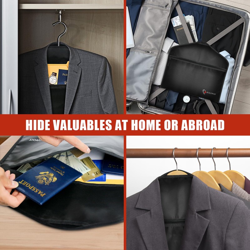 ROLOWAY Hanger Diversion Safe, Fireproof Safe with Hidden Safe Pocket,