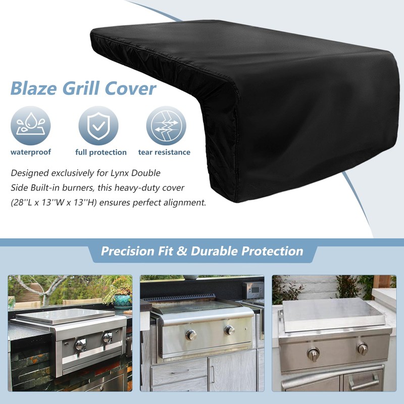 Cover for Lynx Double Side Burner Built-in,Heavy Duty 600D Waterproof