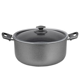 FRED Granite Non-Stick Deep Stock Pot with Glass Lid (10L (10.6 Qt))