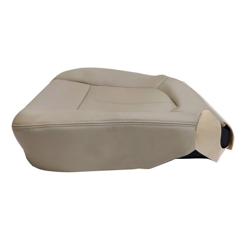 NLQR Driver Side Bottom Replacement Seat Cover Tan Microfiber Leather