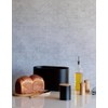 Sato Metal Canister Wood Black Size: Approx. W 3.8 x