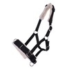 QHP Cavesson / Halter Combination Faux Fur Padding 3 Stainless