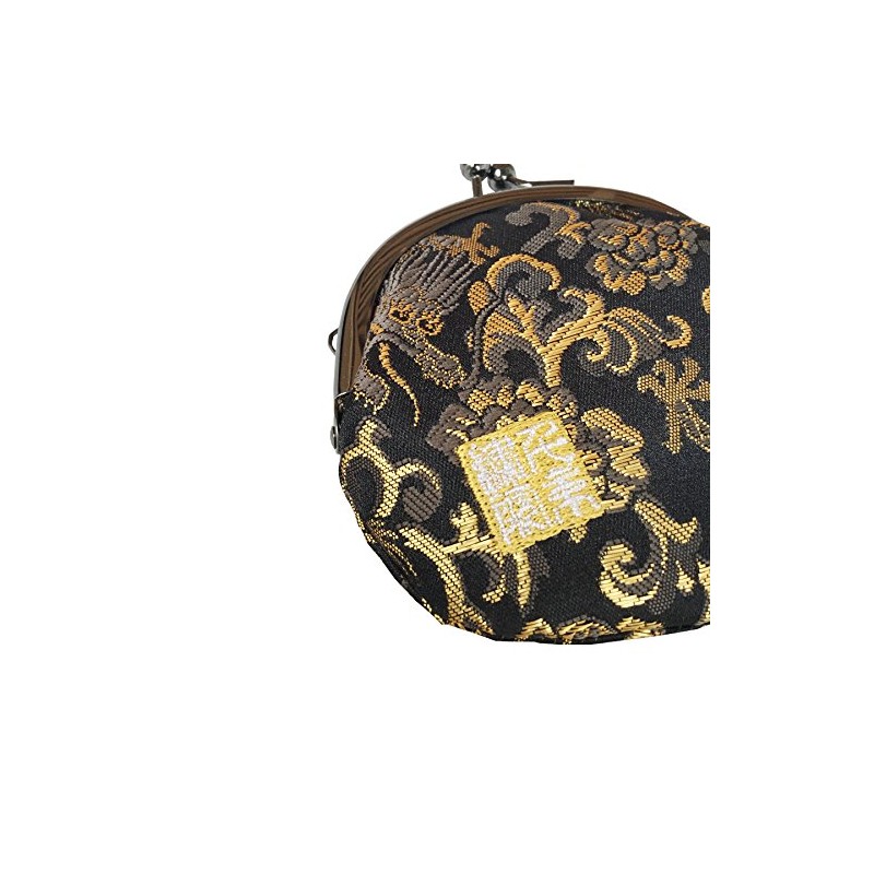 Senyoin Nishijin Woven Gold Brocade Coin Purse 2.5 Inch Round