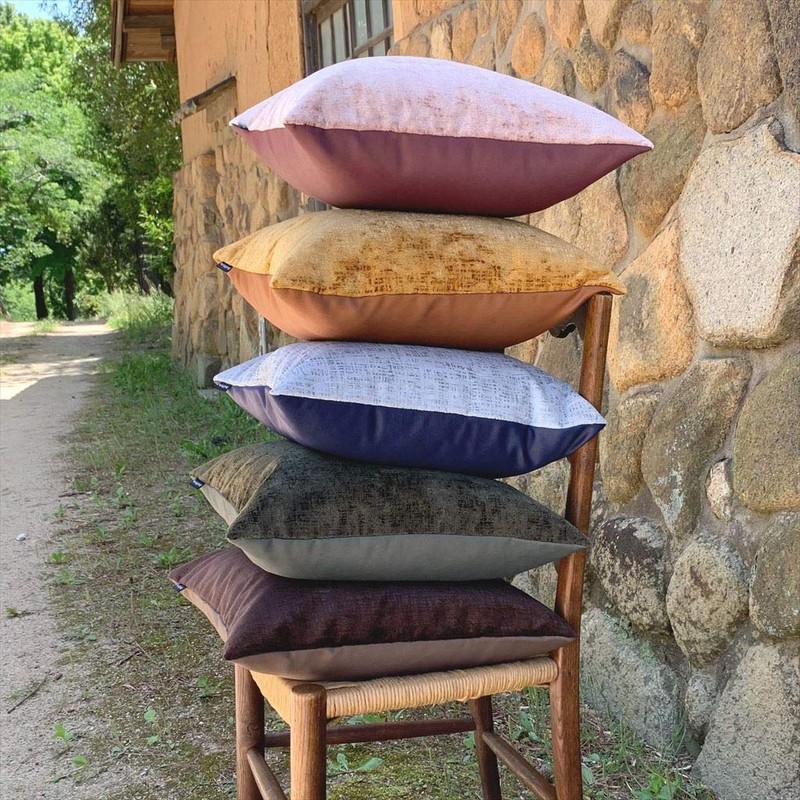 Out Style Cushion Cover 45x45 Solid Imported Fabric (Parador Silver