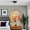 Paper Lampshade Hanging Light Shade 30cm, Oriental Ribbed Japanese Ceiling