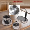 Uncoated 1 Cup Single Tube Moka Pot 304 Thickened Stainless
