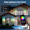 Yotivki Outdoor Wall Light, 2400LM Smart RGBWW Porch Lights Outdoor